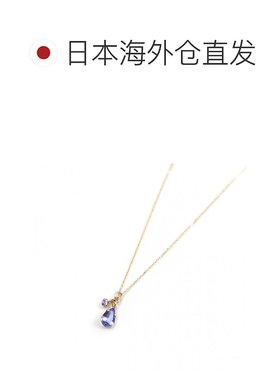 1h可退 日本直邮cui-cui 12月诞生石 天然坦桑石项链 K10YG 黄金