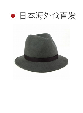 日本直邮Lacoste 女士男士中折帽 毛毡帽 灰色 秋冬 简约设计 中