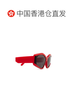 1h可退 香港直邮BALENCIAGA 女士眼镜 BB0302S004 SS2024 红色 几