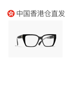 1h可退 香港直邮CHANEL 女士眼镜 CH35071850 CO 黑色 全框眼镜