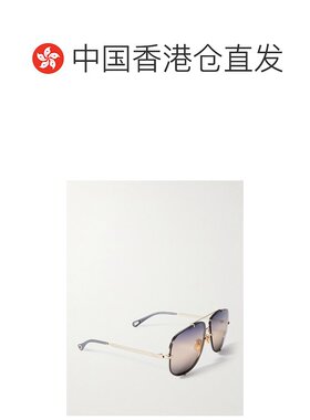 1h可退 香港直邮潮奢 Chloe 蔻依 女士 眼鏡飛行員鏡框太陽眼鏡 C