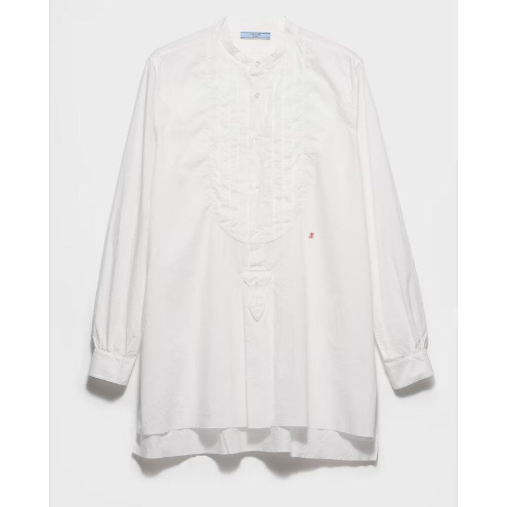 PRADA 男士衬衫 P402JRSOOO18WOF0009 SS2026 白色 - 图2