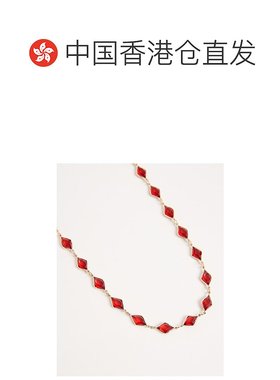 1h可退 香港直邮潮奢 ASOS 女士 settings 设计短款酒红色人造水(