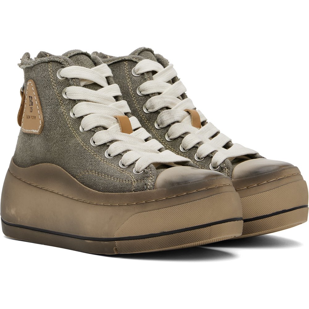 1h可退 潮奢 R13 男士 卡其色 Kurt 高帮运动鞋 R13MS5029S183Z - 图2