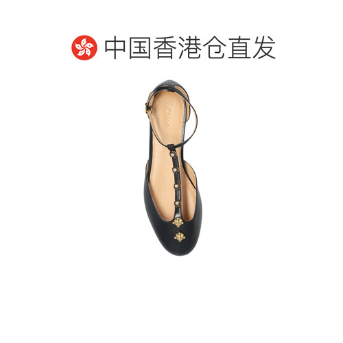 香港直邮CHLOÉ 女士芭蕾乐福鞋 CH26S16KWP001 SS【付后1h可退】 - 图1
