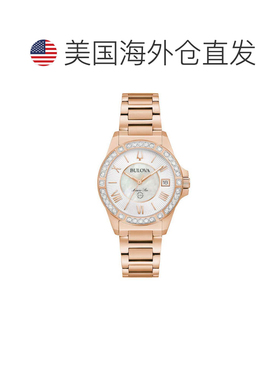 自营Bulova Women's Marine Star 32mm Quartz Watch - rose gold