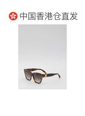 香港直邮CELINE 女士眼镜 4S253CPLB19HD AW2025 黑色 徽标太阳镜