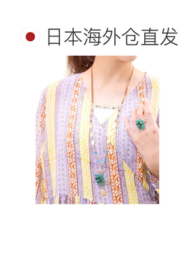 1h可退 日本直邮CAYHANE 女士手工精致月亮项链 真皮链条 玻璃珠