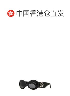 香港直邮GUCCI 女士眼镜 797449J07401012  AW2024古驰黑色太阳镜