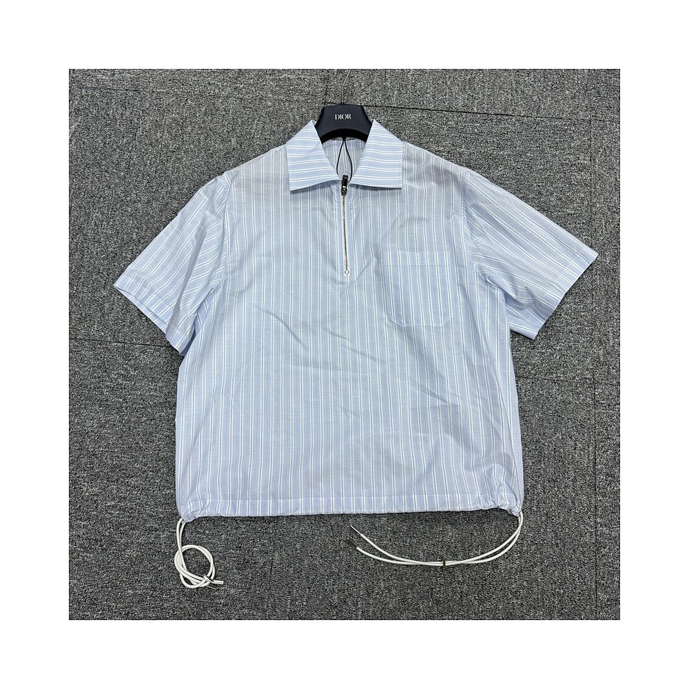 香港直邮DIOR 蓝色男士衬衫 413C506A619B-C570 - 图0