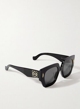 潮奢 LOEWE 罗意威 男士 超大号方形框醋纤太阳眼镜 LW40129U