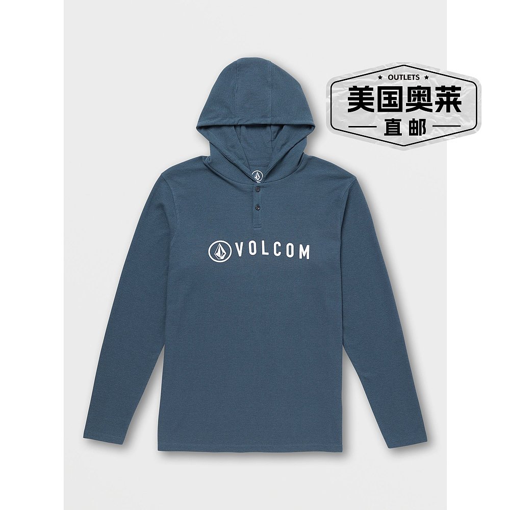 volcomNunez Hooded Thermal- Faded Navy- faded navy【美国-图0