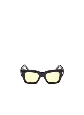 1h可退 TOM FORD 男士太阳镜 FT115401E CO 黑色 徽标太阳镜