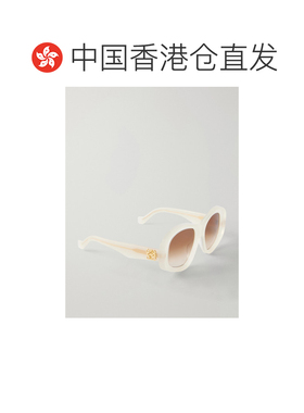 香港直邮LOEWE 罗意威 女士 Anagram 圆框醋纤太阳眼镜 LW40181I2