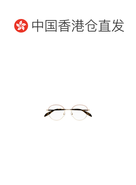 1h可退 香港直邮奢淘 Alexander McQueen 徽标平光镜 女 AM0369O
