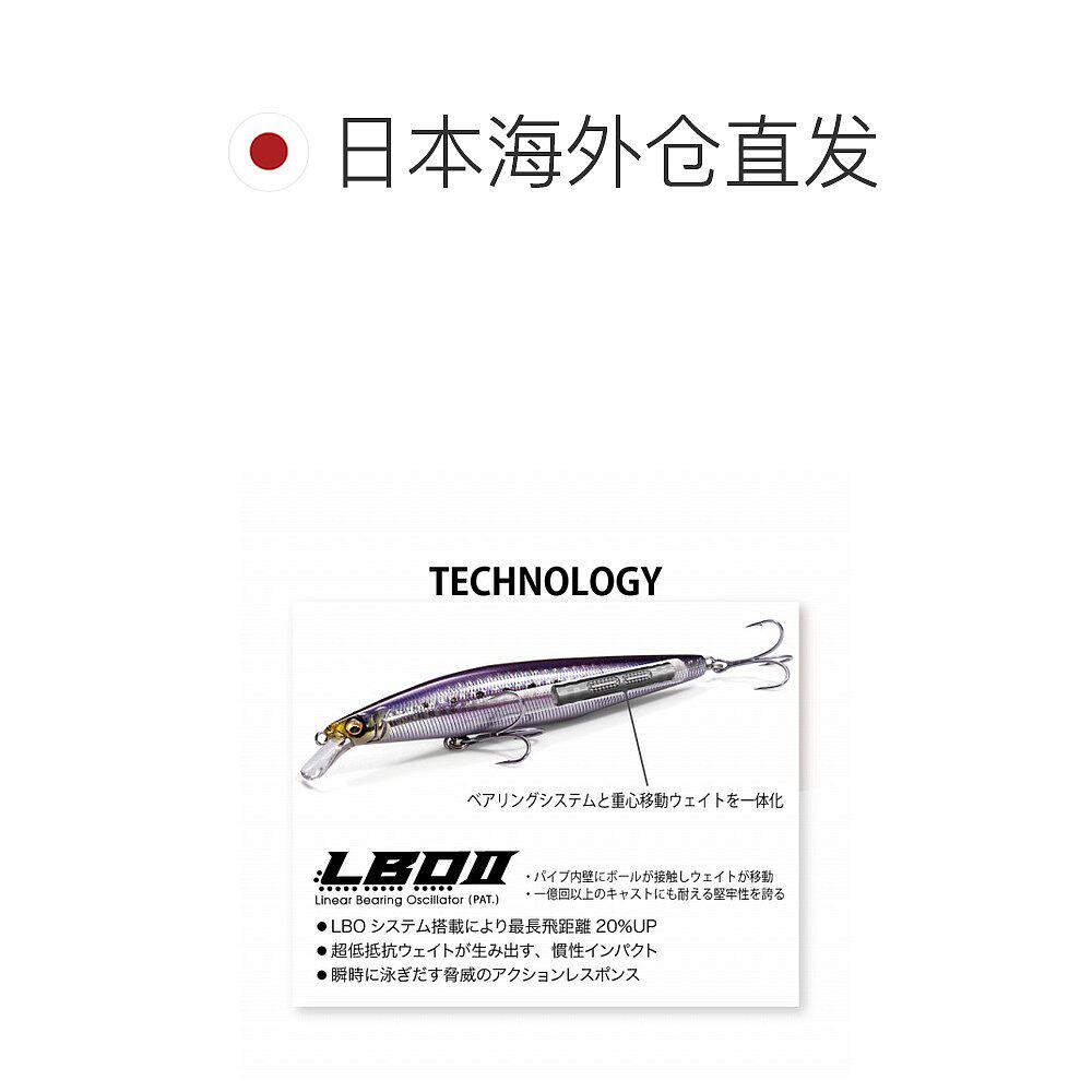 日本直邮Megabass 海鲈鱼路亚 Marine Gang Kukai 120F PM 幽灵红 - 图1