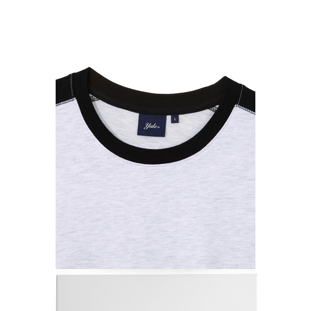韩国直邮YALE HERITAGE DAN SHOULDER LINE TEE LIGHT GRAYT恤YD0 - 图3