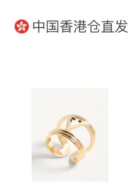 香港直邮VALENTINO 女士戒指 WJ0Y59METL01 SS2025 黄色 镂空戒指