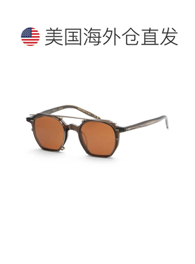 自营Oliver Peoples Men's 47 mm Brown Opticals - dark militar