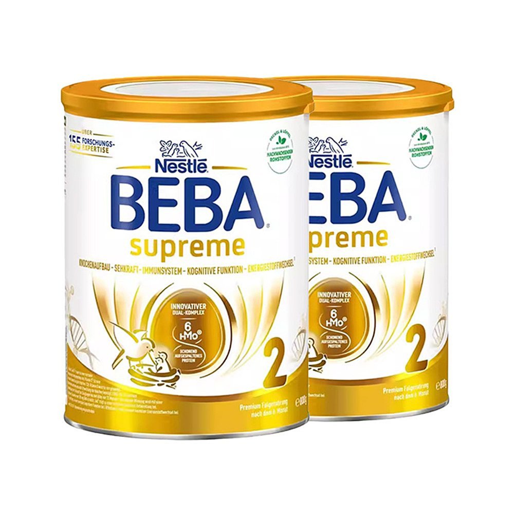德国雀巢BEBA版2段6婴儿HMO奶粉800g*2