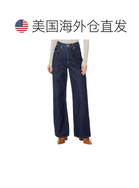 自营Women's Levi's Ribcage Jeans Blue Denim Cotton Preppy Wi
