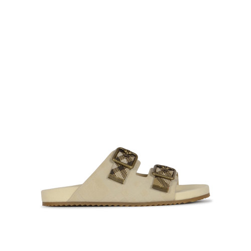 香港直邮BURBERRY 女士凉鞋 8118612C2918 SS2026 浅棕色 Embroid - 图0