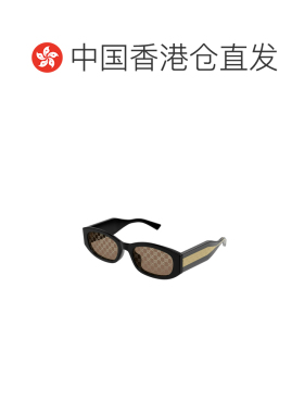 1h可退 香港直邮GUCCI 女士眼镜 GG2068SA004 SS2026 黑色 几何太