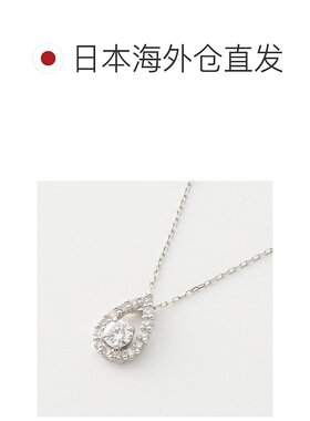 日本直邮Jewelry 珠宝 PT950 D 色钻石 0.1 克拉以上项链 P3480WD