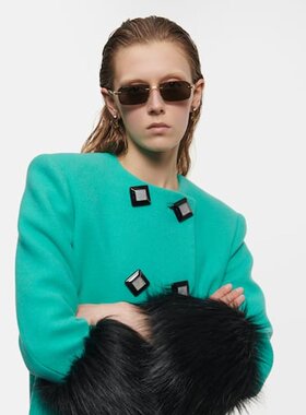 Gucci 古驰 女士 矩形太阳眼镜 000919 black黑色 舒适时尚