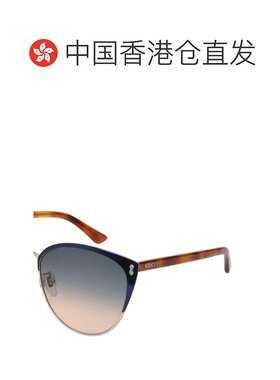 香港直邮GUCCI 女士眼镜 GG0197S004 AW2021 花色 徽标细节太阳镜