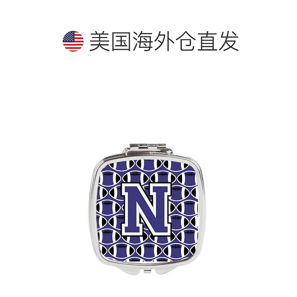 Carolines Treasures CJ1068-NSCM Letter N Football Purple & W - 图1