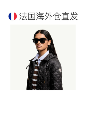 自营欧洲直邮MONCLER盟可睐 Bronzz男女同款黑色亮面醋酸酯方形太