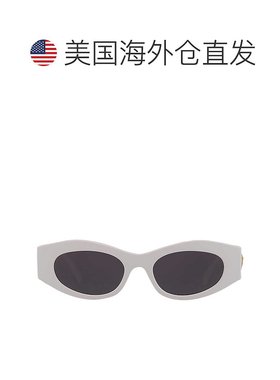 自营Versace Dark Grey Oval Ladies Sunglasses VE4480U 314/87