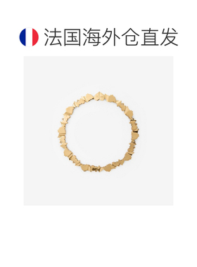 自营欧洲直邮Burberry博柏利 Souvenir女士金色/多色锆石心形吊坠