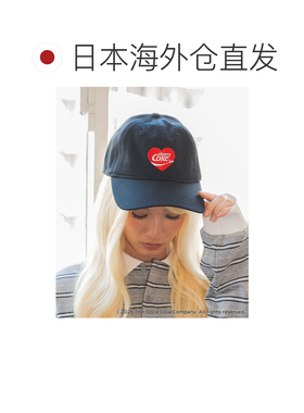 日本直邮Cherry Coke 男女同款 心形刺绣棒球帽 M【付后1h可退】