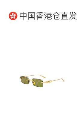 1h可退 香港直邮潮奢 Gucci 古驰 男士 金色 Rectangular Frame