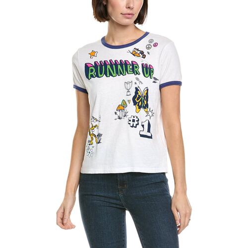 自营MOTHER The Lil Goodie Ringer T-Shirt - multi 美国奥莱直 - 图0