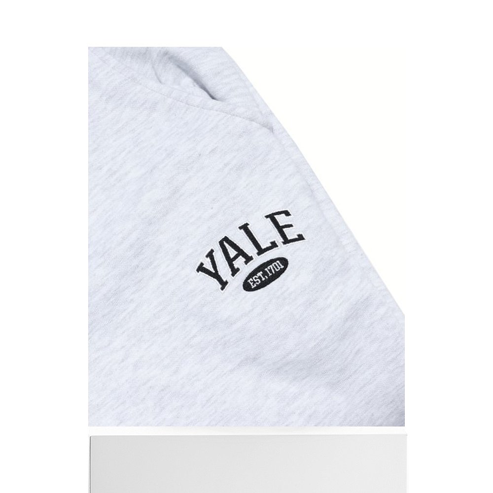 韩国直邮YALE(23FW) 2 TONE ARCH SWEAT PANTS LIGHT GRAY运动裤-图3