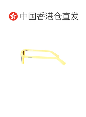 香港直邮Jacquemus 女士 STRIPE/ SILVER/ 粉彩黄色棕色醋纤太阳