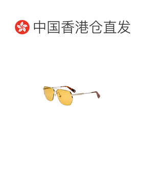 香港直邮Jacquemus 女士 飞行员金属太阳眼镜 yellow黄色 舒适时