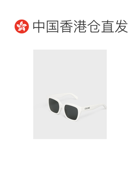 香港直邮CELINE 女士眼镜 4S198CPLB01BC AW2023 白色 徽标太阳镜