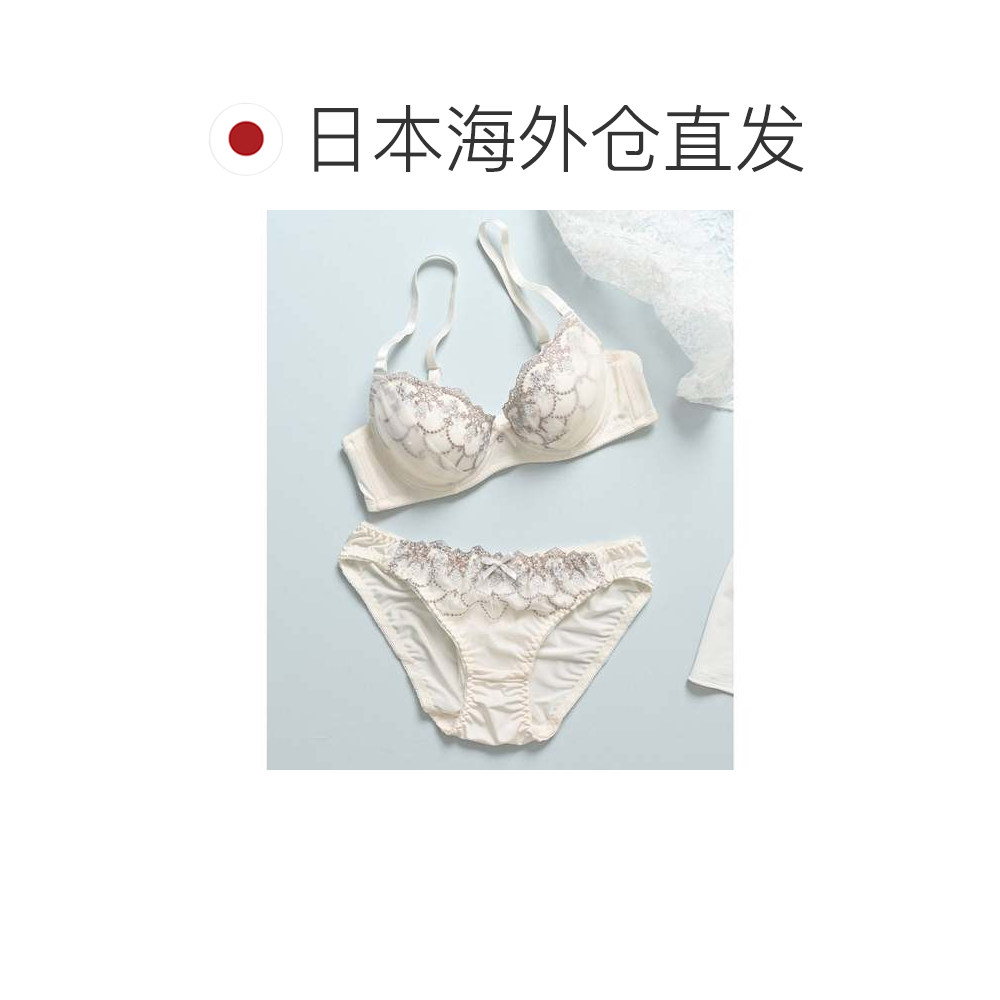 日本直邮Honeys 蕾丝刺绣文胸套装 女士内衣 [HN6029EW012024],淘宝优惠券,粉丝福利购,淘宝优惠卷