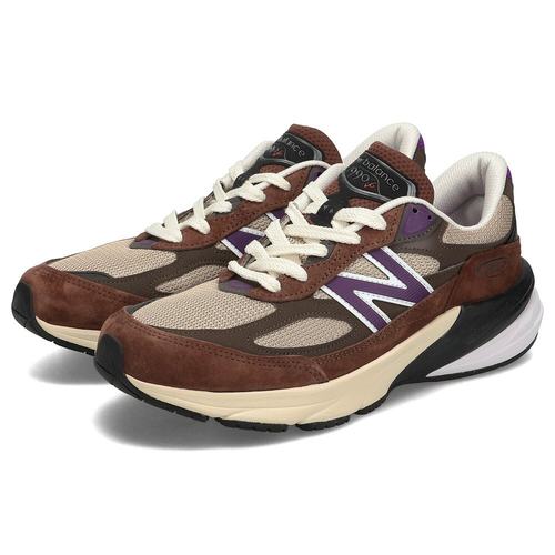 日本直邮NEWBALANCE990V6运动鞋男士D宽美国制造棕色U9 - 图0