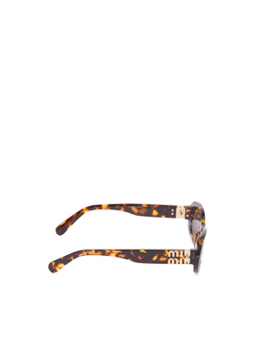 Miu Miu 镜腿徽标太阳镜 SMU06ZEVAUC050