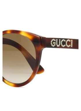 Gucci 棕色花纹太阳镜 GG0419S
