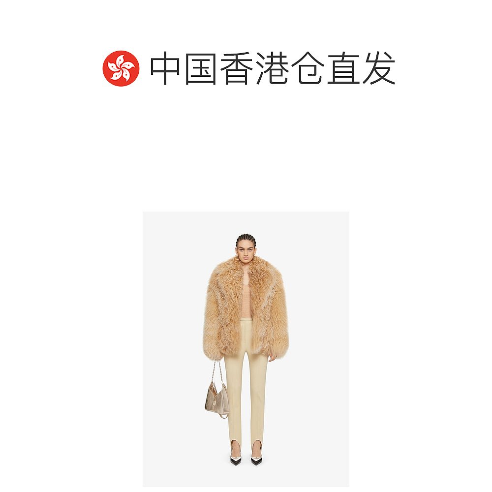 香港直邮GIVENCHY 女士外套 BWC0CG7019295 SS2025 花色 短款羊毛 - 图1