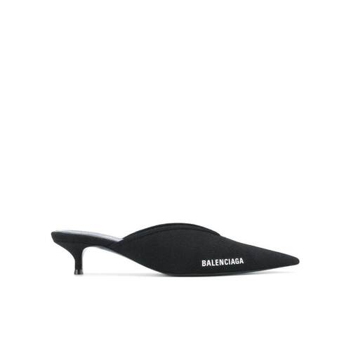 【99新未使用】香港直邮Balenciaga 黑色尖头穆勒【付后1h可退】 - 图3