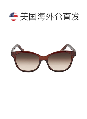 自营Salvatore Ferragamo Brown Gradient Square Ladies Sunglas