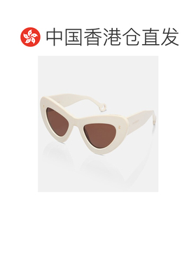 香港直邮J.W. Anderson 女士 蝴蝶猫眼太阳眼镜 white白色 舒适时