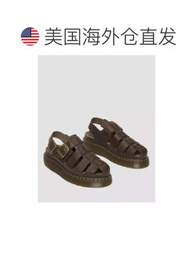 自营Men's Dr. Martens Wrenlie 31524201 Sandals Brown Leather